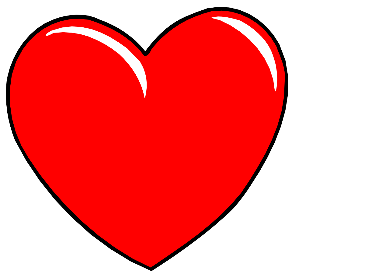 a red heart with a black background clip art png transparent Red Heart on Black Background - Striking Clipart Design