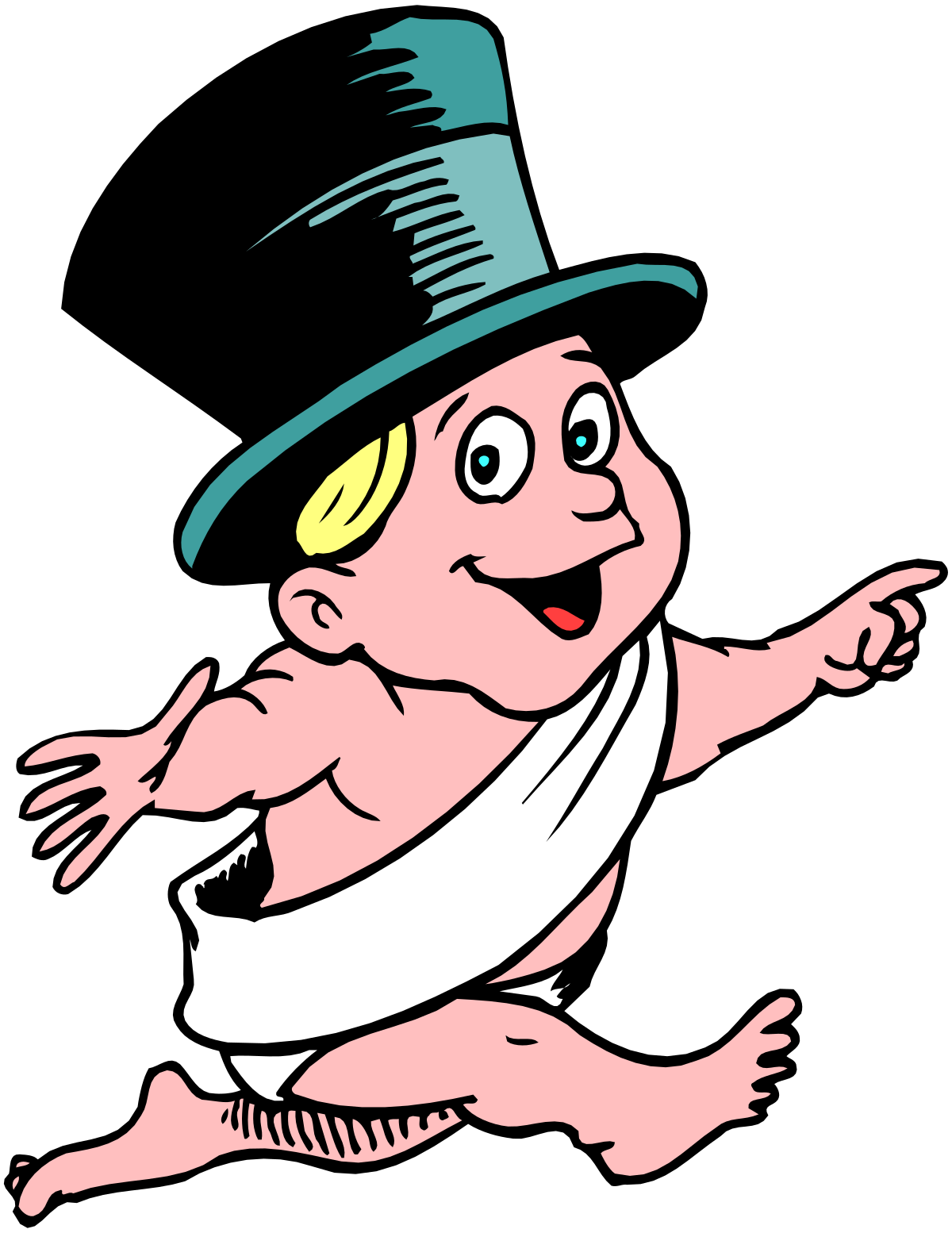 a cartoon character in a top hat and scarf clip art png transparent Cartoon Character in Top Hat and Scarf Clipart - Fun and Whimsical