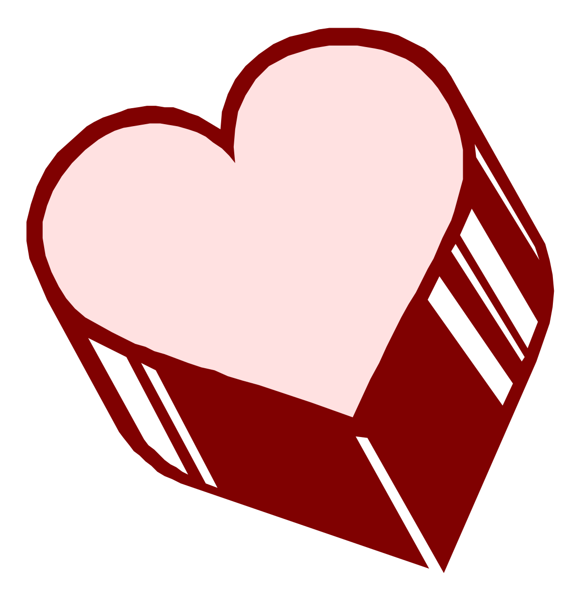 Heart Clipart on Red Background: Perfect for Your Creative Projects