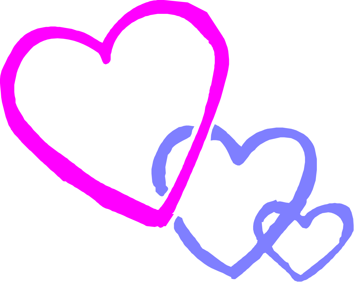 two hearts with a pink heart clip art png transparent Two Hearts Clipart: Pink Heart Illustrations for Romantic Designs