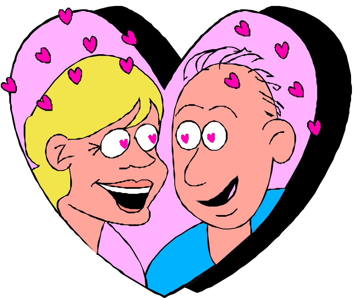 Couple in Love Clipart - Romantic SVG Illustrations for Your Projects