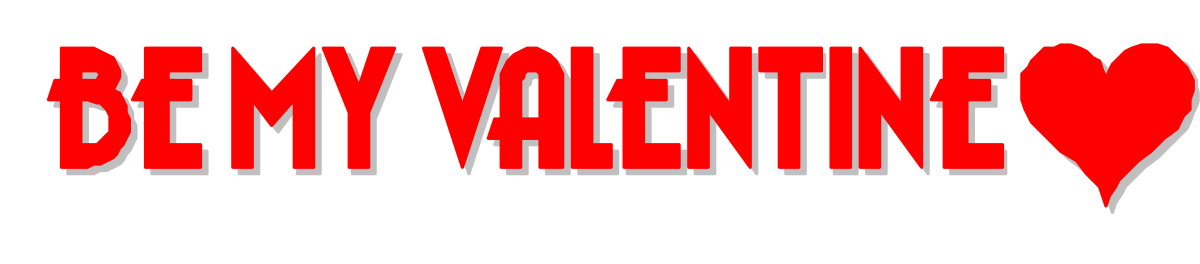 Be My Valentine Band Logo Clipart - Unique and Engaging Design