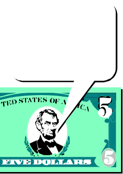 Dollar with Speech Bubble Clipart - Unique Financial Communication Visuals