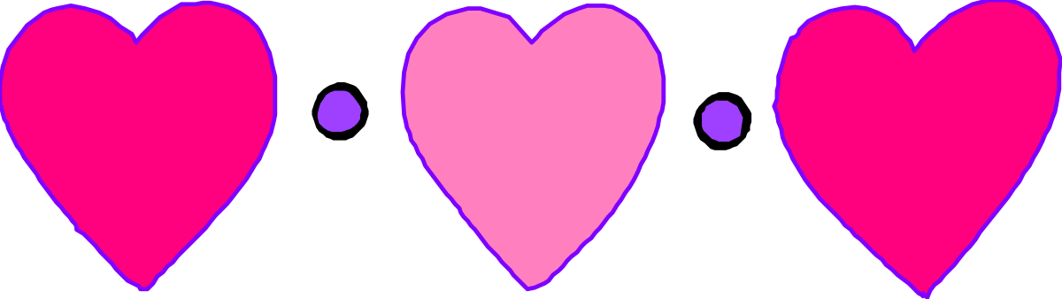 Colorful Hearts Clipart: Three Distinct Designs for Every Occasion