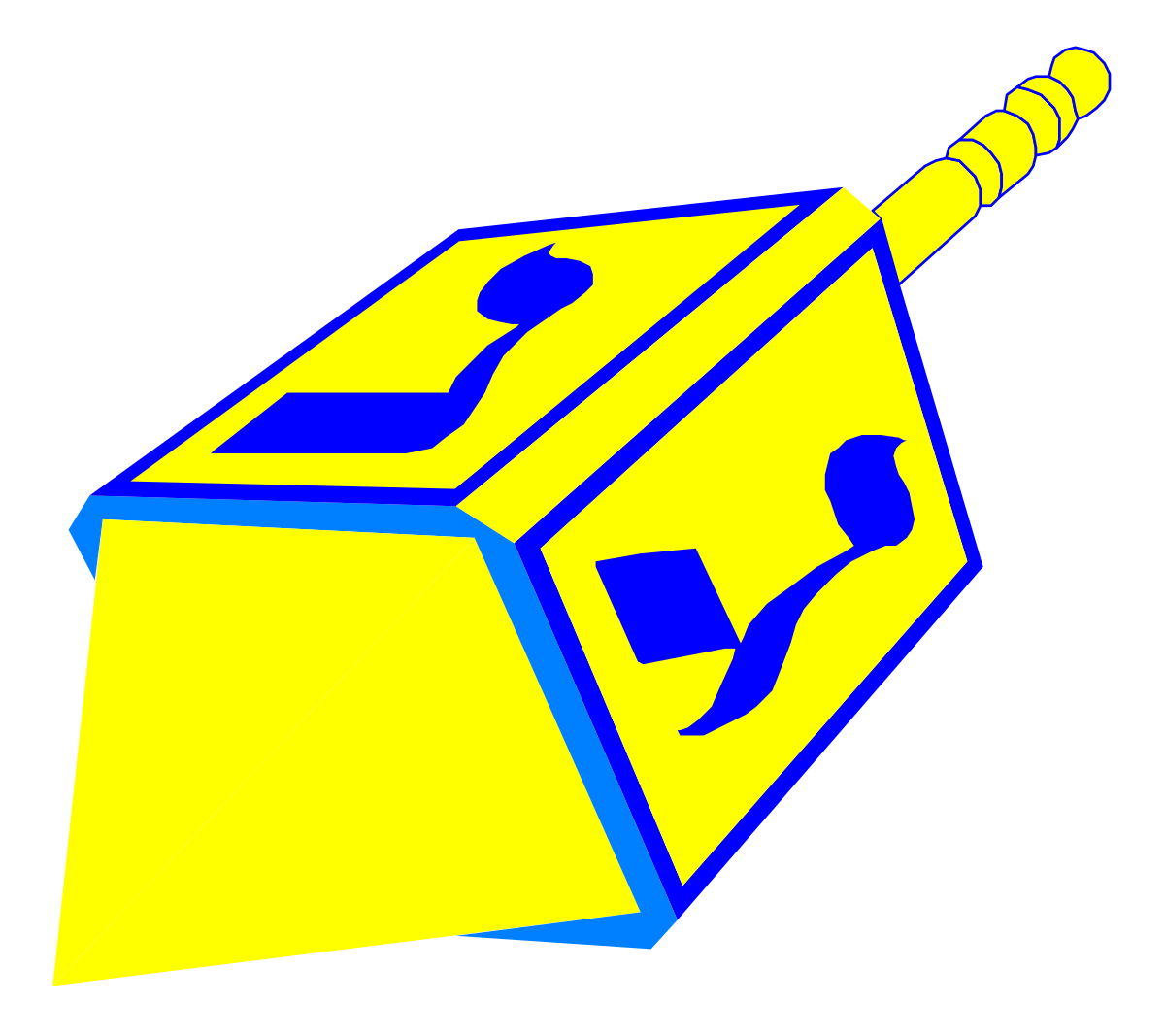 a yellow and blue object with a blue handle clip art png transparent Yellow and Blue Object with Blue Handle Clipart Collection
