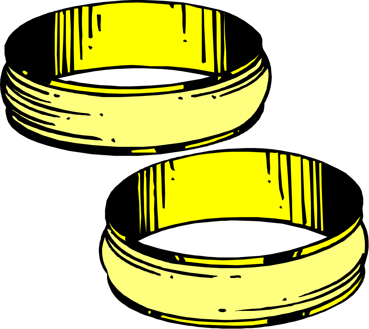 three yellow ribbons clip art png transparent Three Vibrant Yellow Ribbons Clipart for Creative Projects