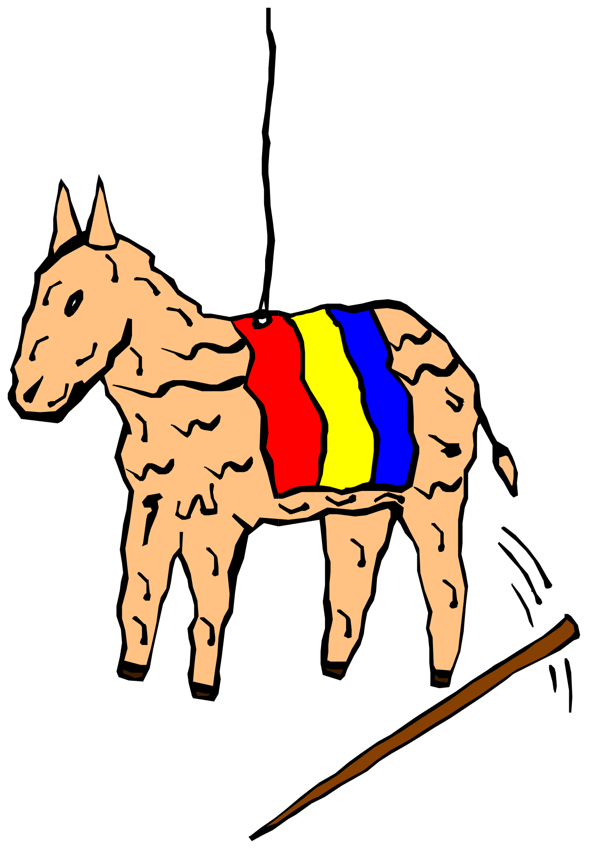 a horse with a rainbow colored harness on it ' s back clip art png transparent Rainbow Colored Harness Horse Clipart for Vibrant Designs