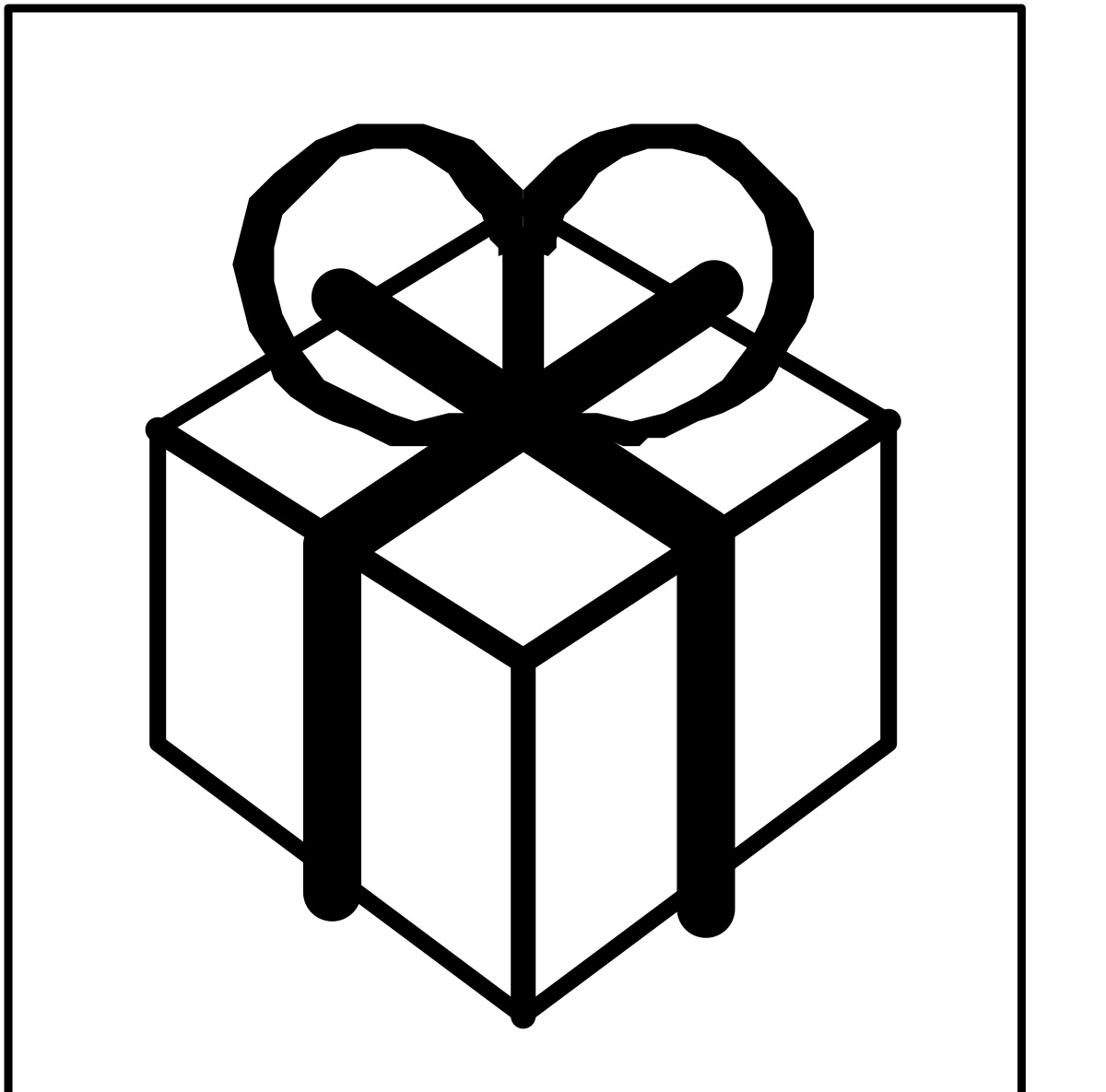 a black and white gift box with a bow clip art png transparent Black and White Gift Box with Bow Clipart for Elegant Presentations