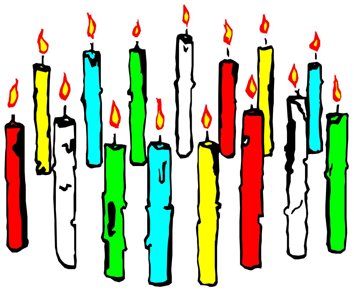 a group of candles with different colors clip art png transparent Colorful Candle Clipart Collection for Vibrant Designs