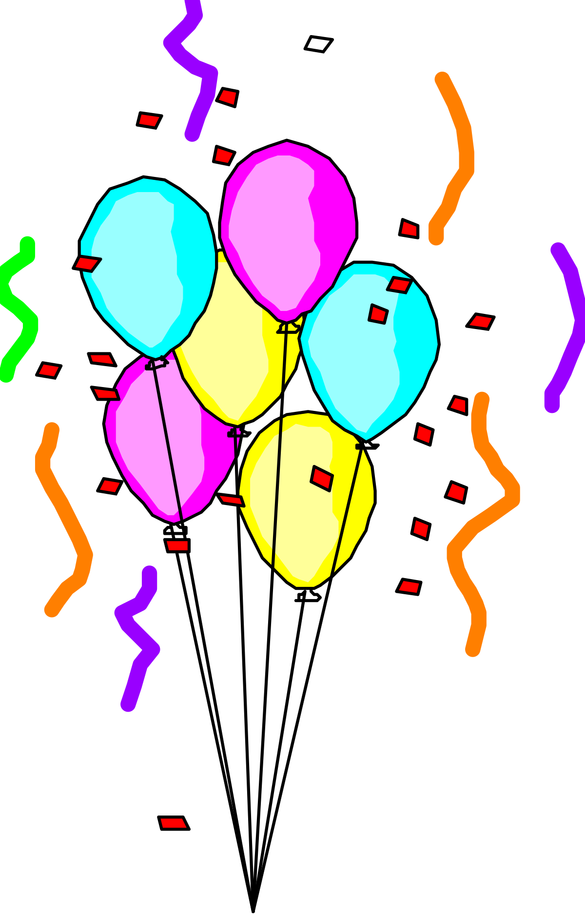 Balloons Clipart Collection: Vibrant and Playful Designs