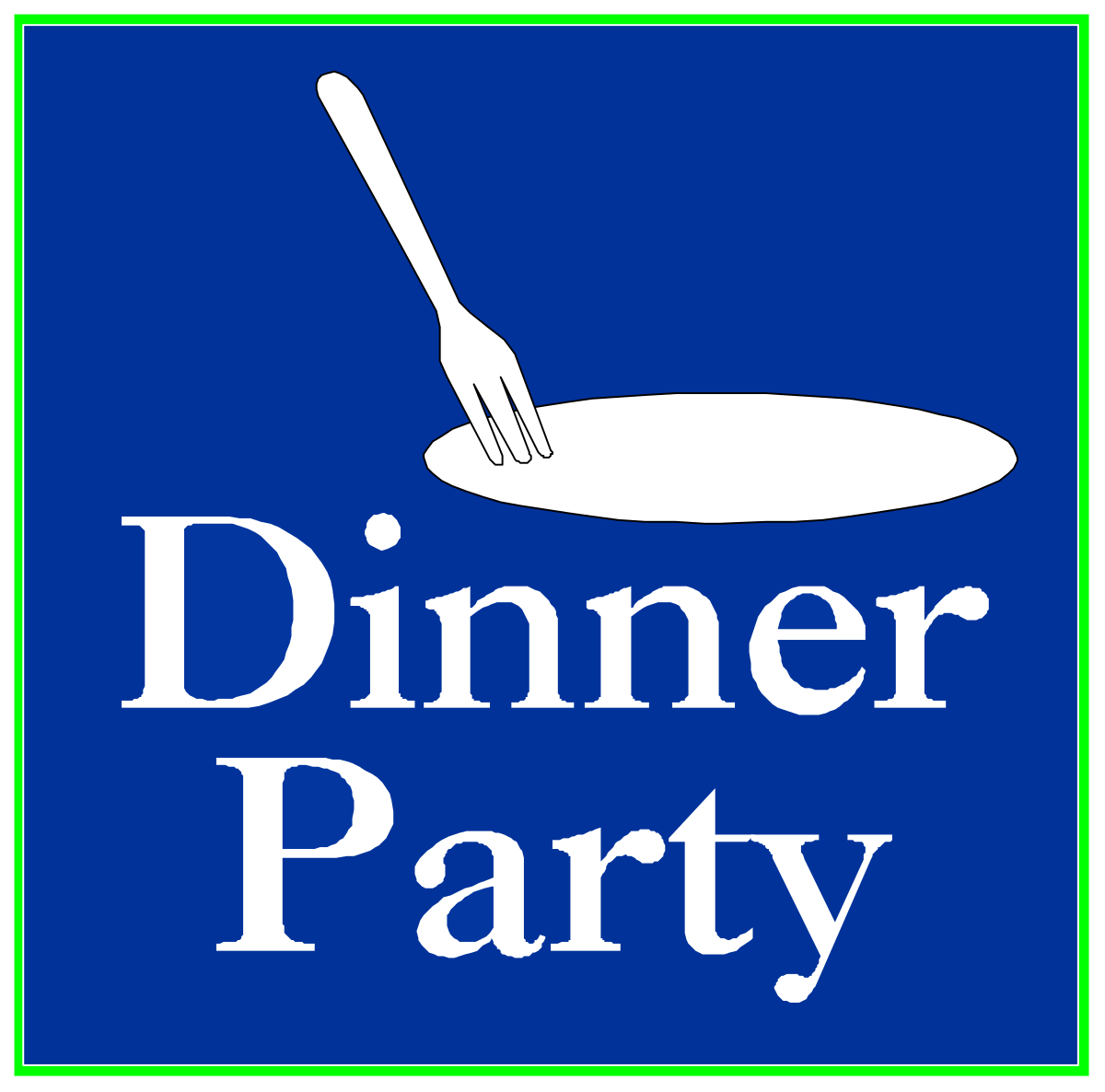 dinner party logo clip art png transparent Dinner Party Logo Clipart: Elegant Decorations for Your Event
