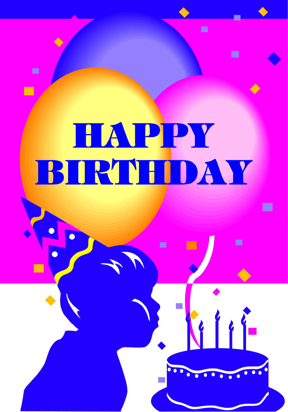 a birthday cake with candles and balloons clip art png transparent Birthday Cake with Candles and Balloons Clipart - Celebrate with Joy