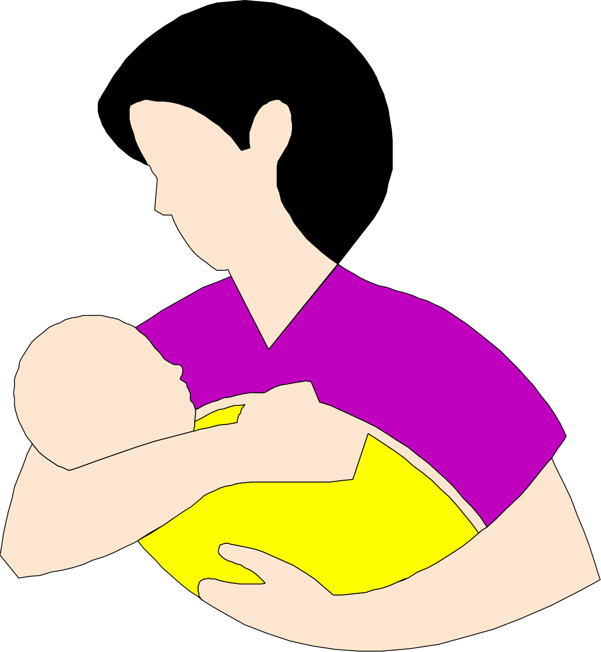 Man Holding Baby Clipart - Heartwarming Family Moments