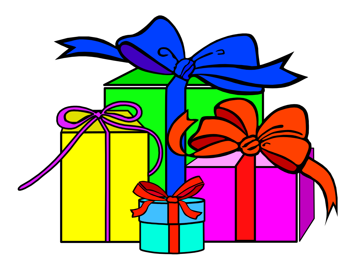 a bunch of colorful presents clip art png transparent Colorful Presents Clipart for Festive Celebrations