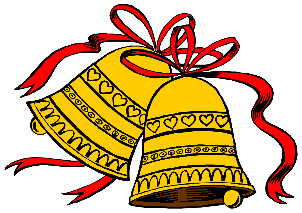 a bell with a red ribbon around it clip art png transparent Bell with Red Ribbon - Festive Clipart for Celebrations
