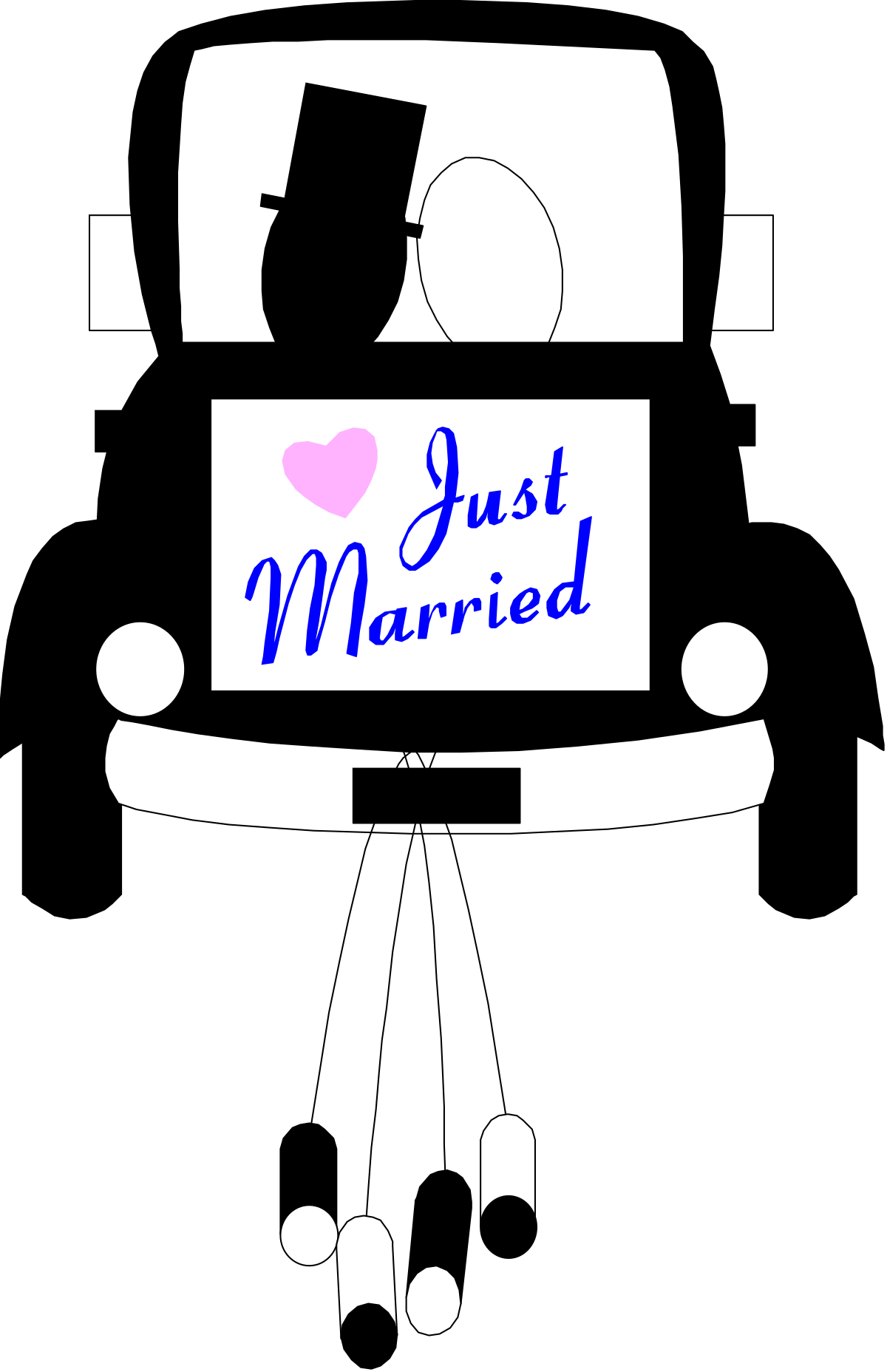 Just Married Clipart - Celebrate Love with Charming Designs