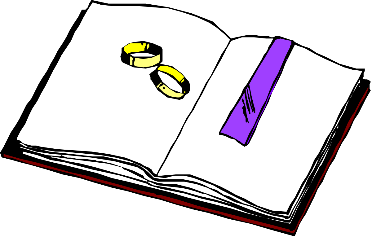 Book with Ring Clipart - Perfect for Creative Projects
