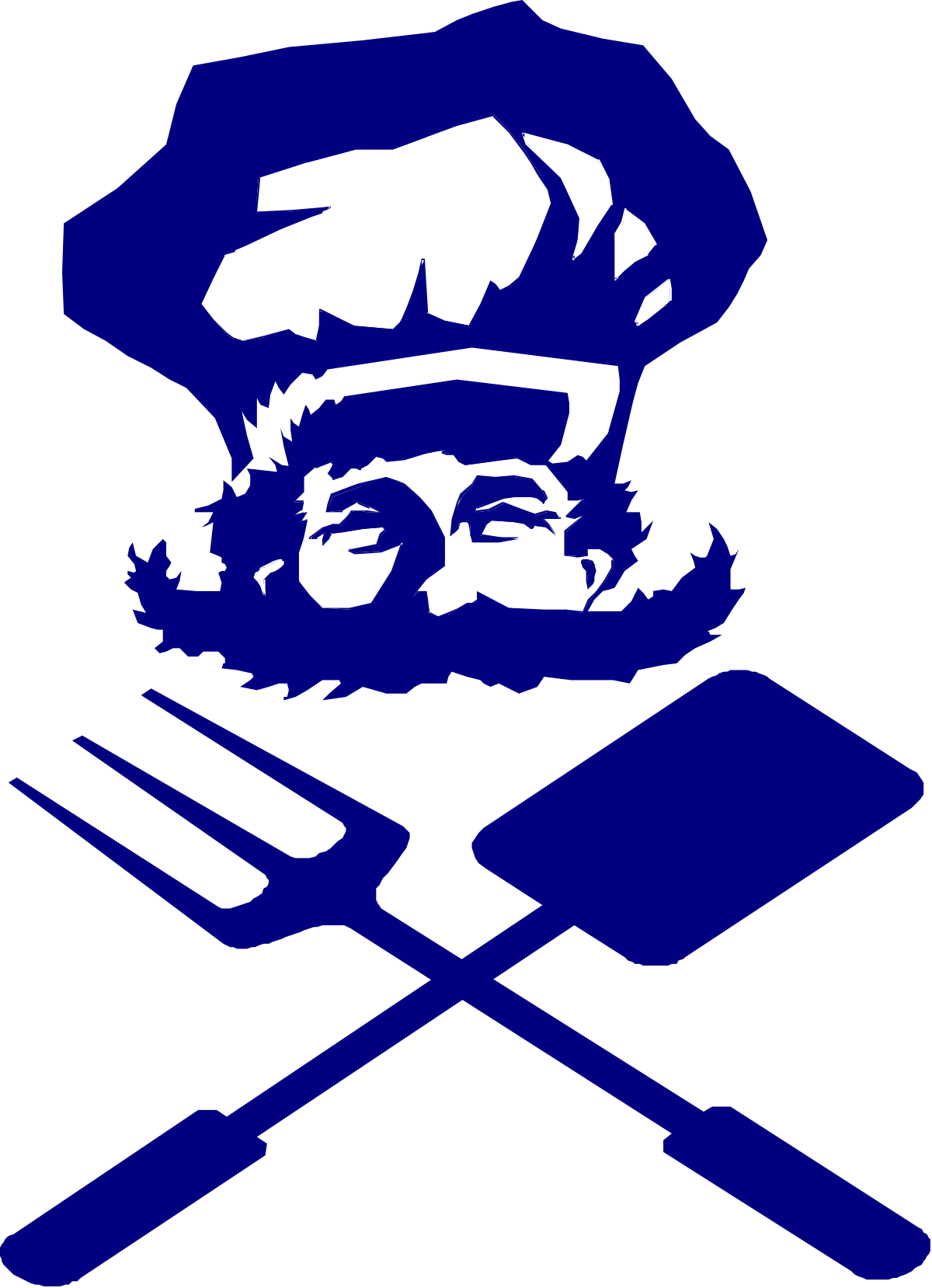 a chef with a beard and a hat clip art png transparent Chef Clipart: Bearded Chef with Hat for Culinary Creations