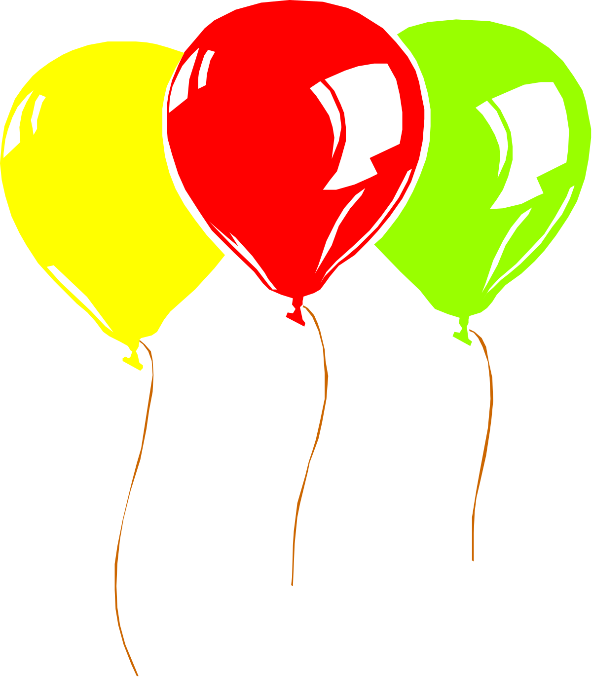 three balloons with a black background clip art png transparent Three Colorful Balloons on Black Background Clipart