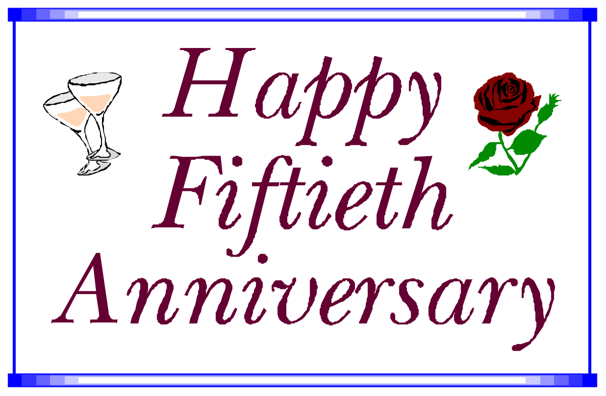 Happy Anniversary Clipart - Celebrate Five Joyful Years