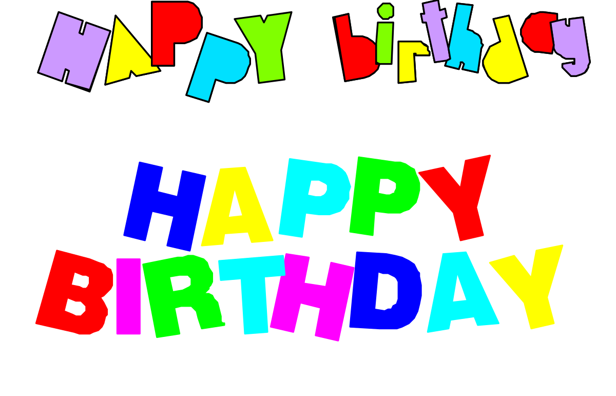 a birthday card with the words happy birthday clip art png transparent Happy Birthday Clipart: Celebrate with Unique Greeting Cards