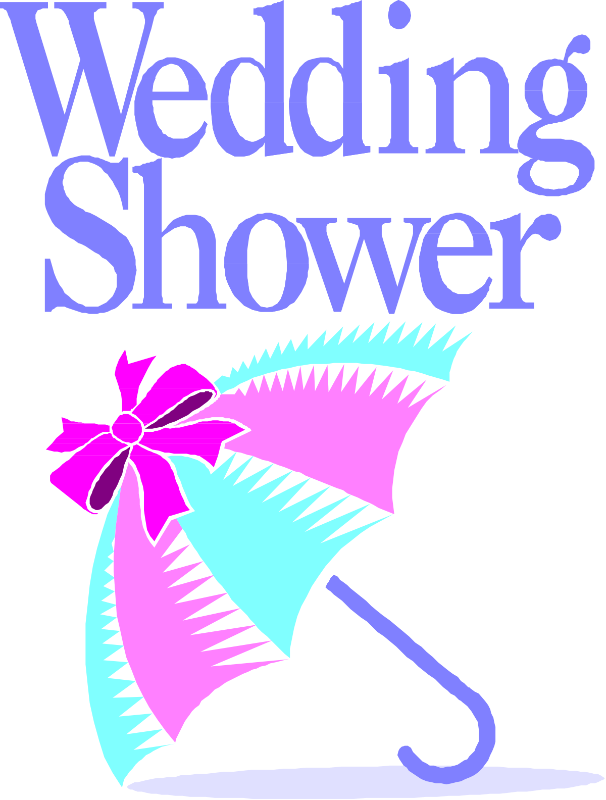 Pink Umbrella with Bow Clipart for Creative Projects
