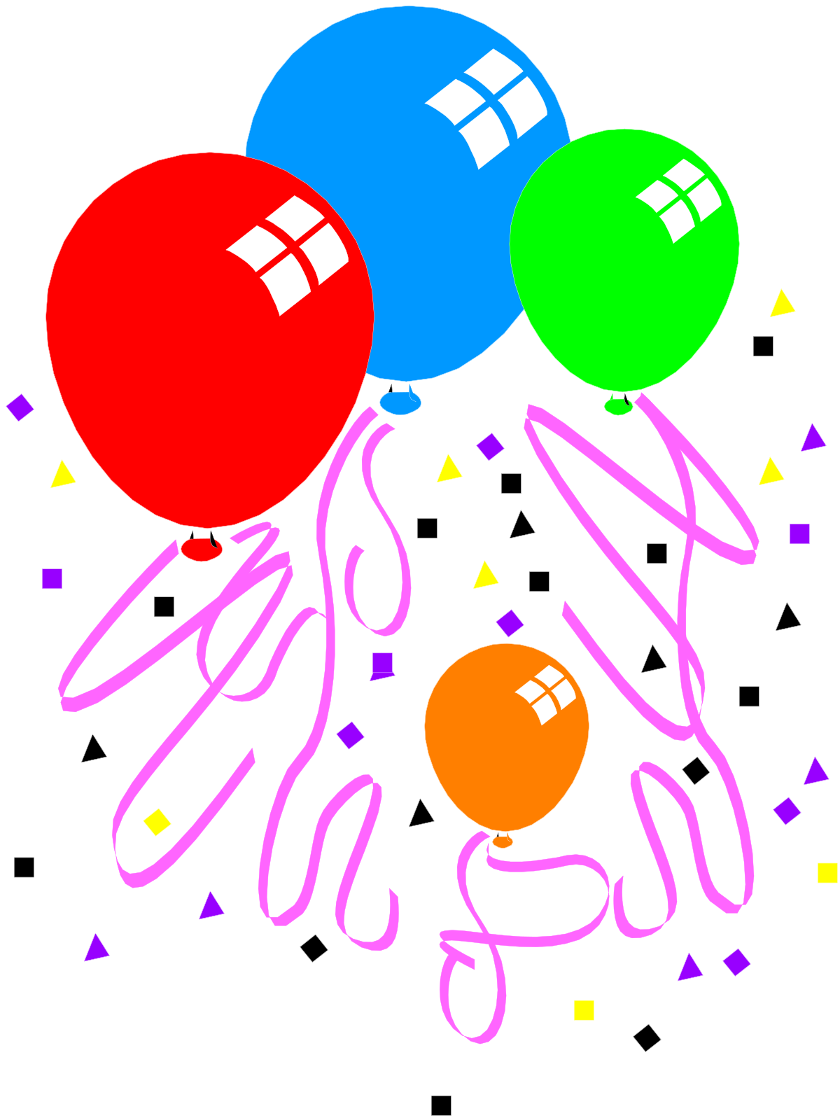 a bunch of balloons clip art png transparent Balloons Clipart Collection - Vibrant and Festive Designs for Every Occasion