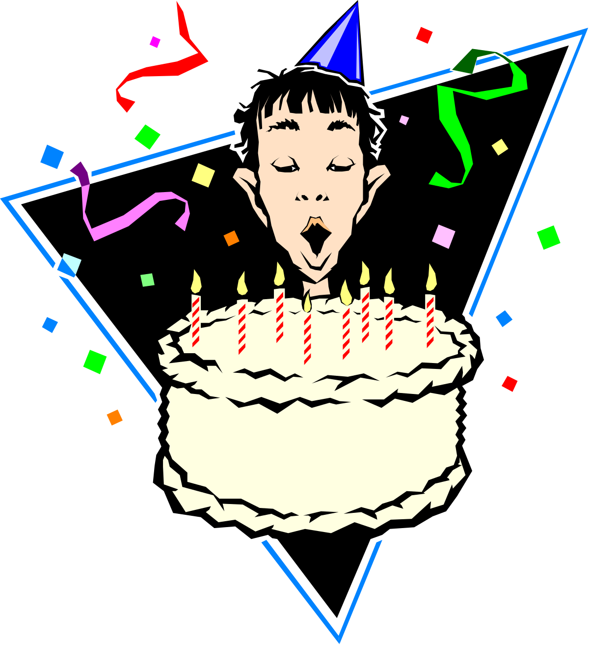 a birthday cake with a candle and confe clip art png transparent Birthday Cake Clipart: Celebrate with a Delightful Candle and Confections