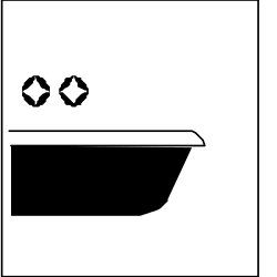 Bathtub with Hands - Relaxation Clipart for Home Decor