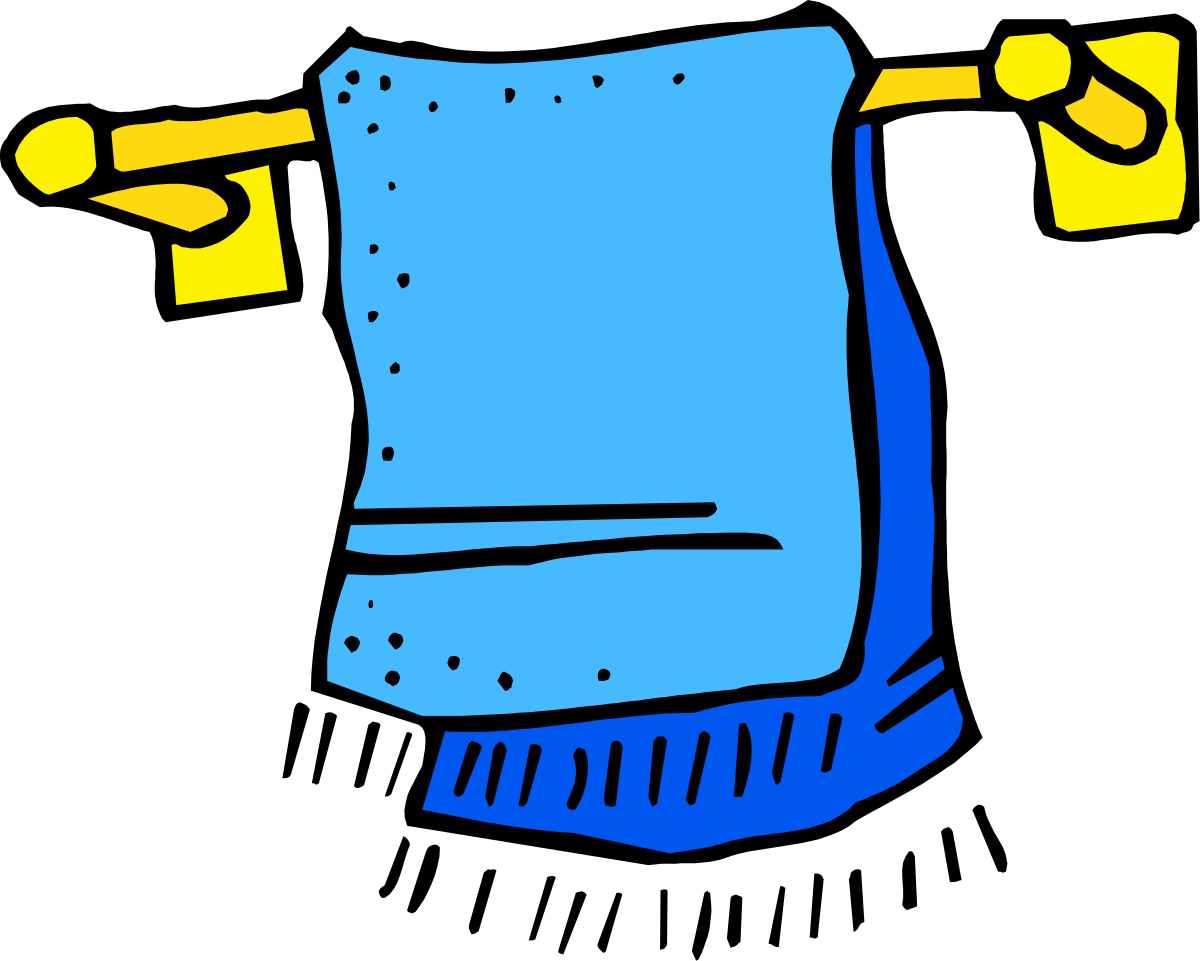 Blue and Yellow Object with Yellow Handle Clipart