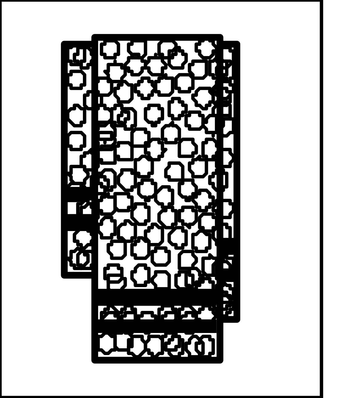 a black and white image of a chinese style screen clip art png transparent Chinese Style Screen Clipart - Elegant Black and White Design