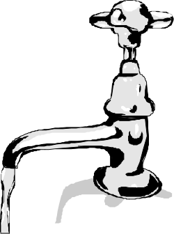 Dog Clipart - Black and White Illustration of a Loyal Canine