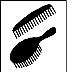Comb Clipart Icon - Versatile and Stylish Graphic for Your Projects