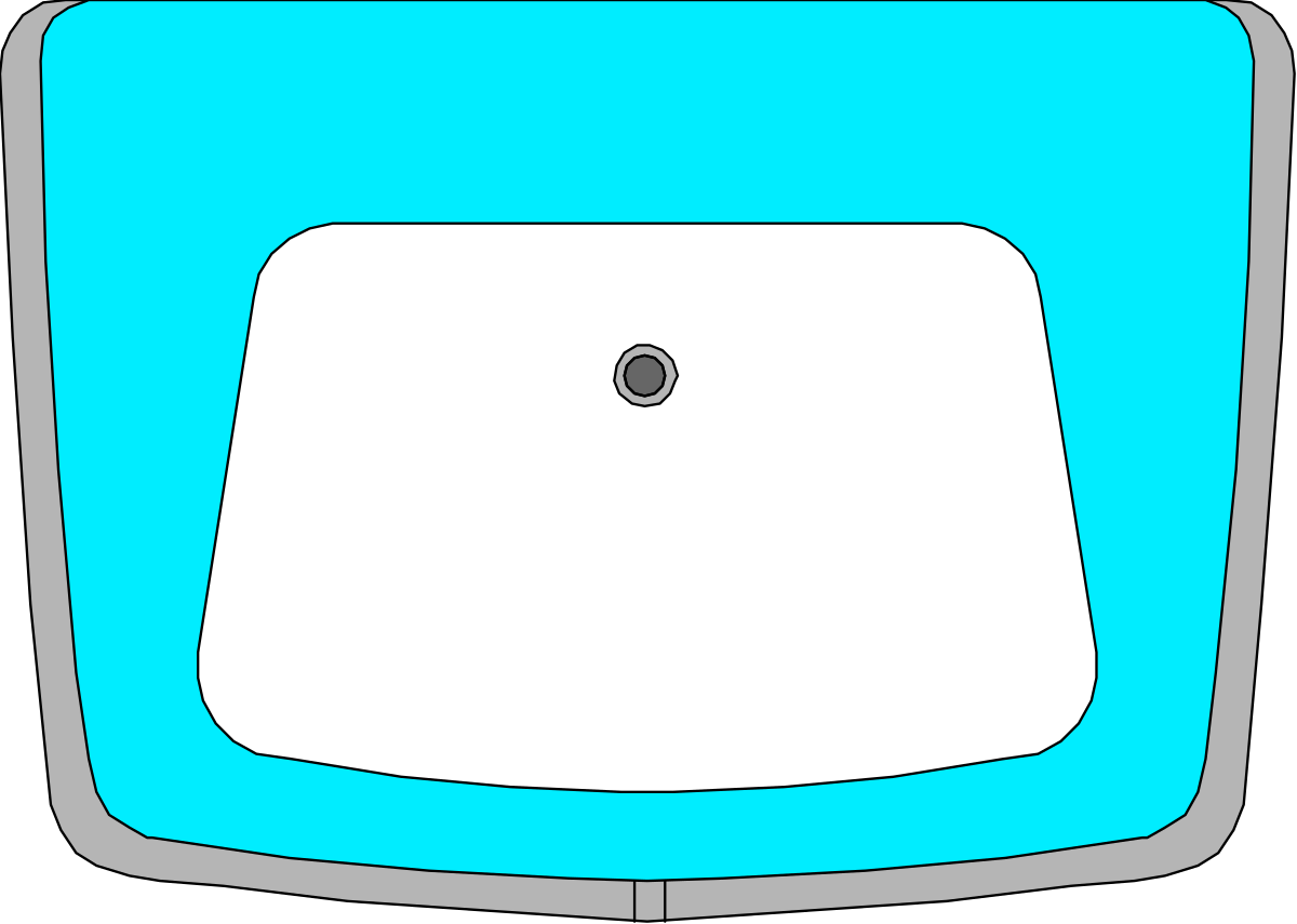 Blue Square with White Square Overlay - Ideal for Modern Designs