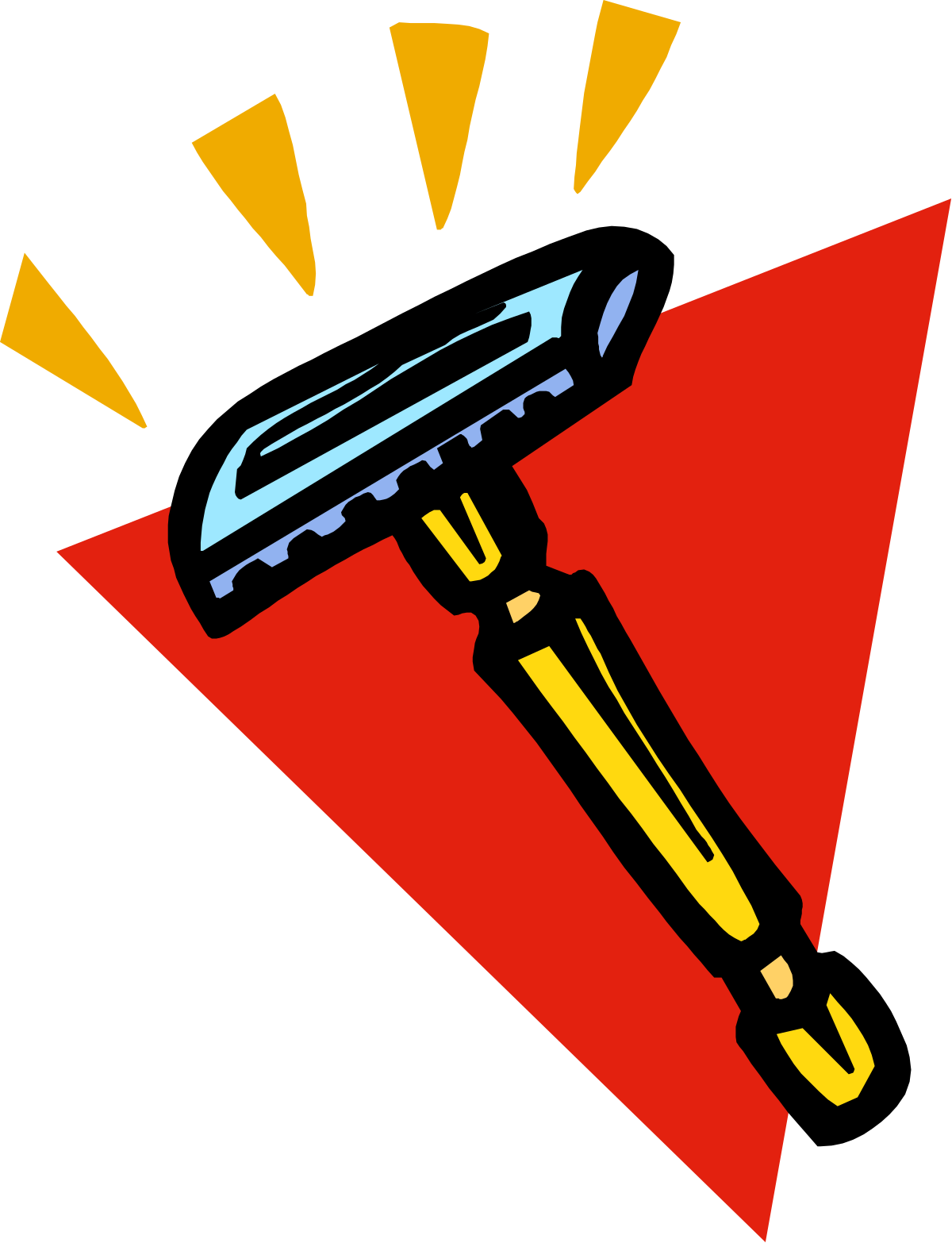 a pen with a yellow light coming out of it clip art png transparent Pen with Yellow Light Clipart: Illuminate Your Projects