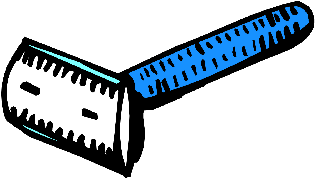 Knife with Blue Handle Clipart - Perfect for Culinary Illustrations