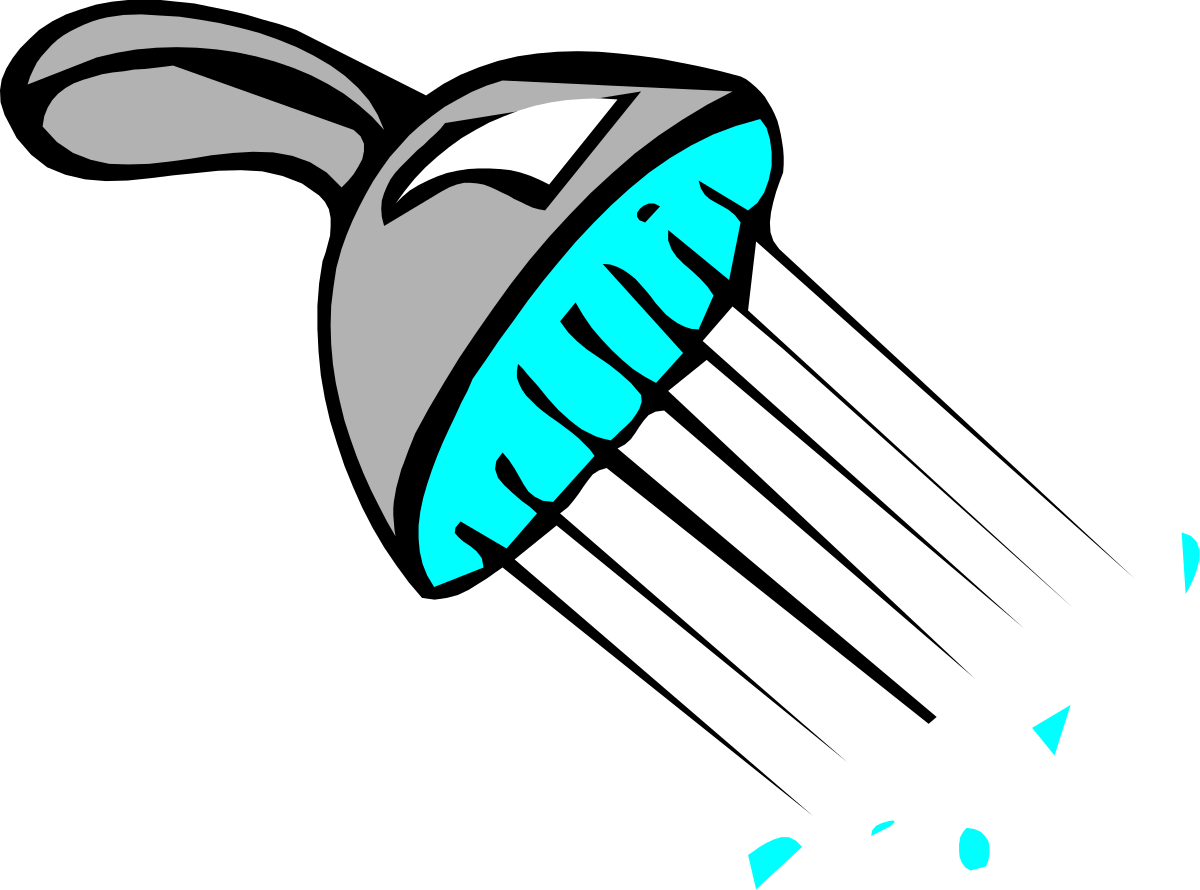 Blue and Gray Monster with Large Mouth Clipart