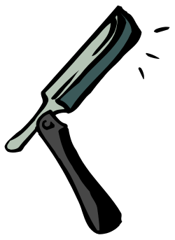Knife Clipart on Black Background - High-Quality SVG Illustrations