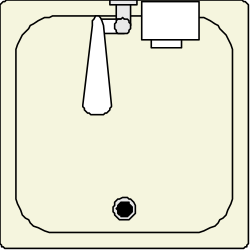 Bathtub with Shower and Toilet Clipart for Home Design