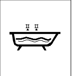 Bathtub Cat Clipart: Adorable Feline Relaxing Scene