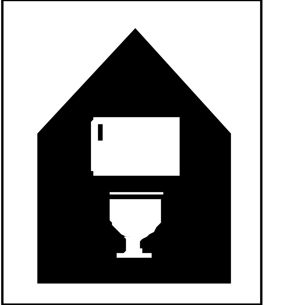 a white house with a toilet in the middle clip art png transparent White House with Toilet Clipart: Unique and Quirky Home Illustration