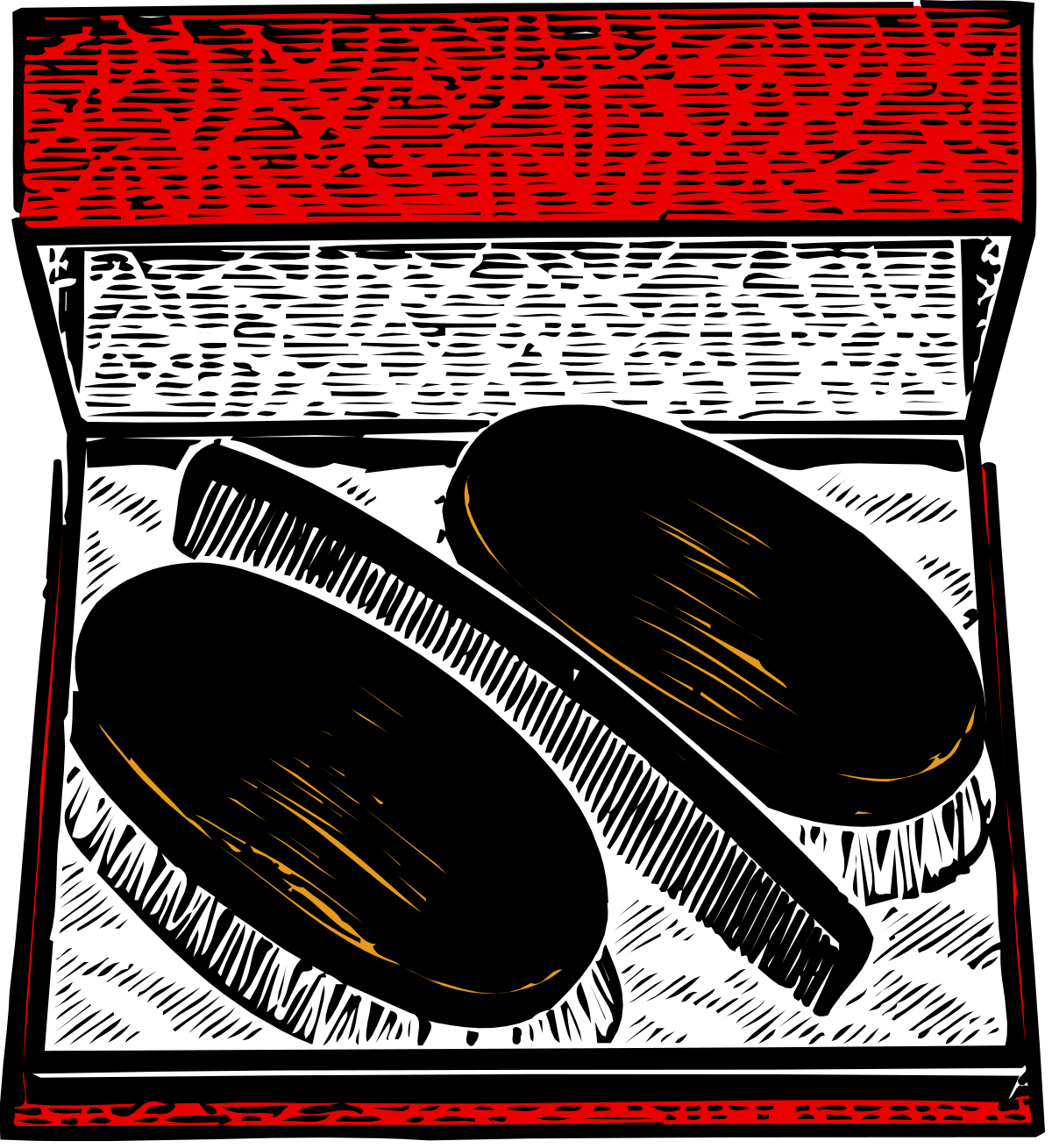 Black and White Oval Objects Clipart for Versatile Use