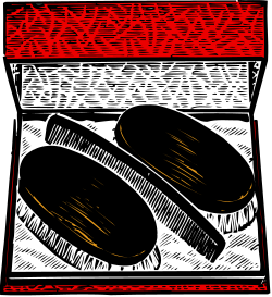 Black and White Oval Objects Clipart for Versatile Use