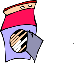 Cartoon of a Man Holding a Paper Clip - Fun Clipart Idea