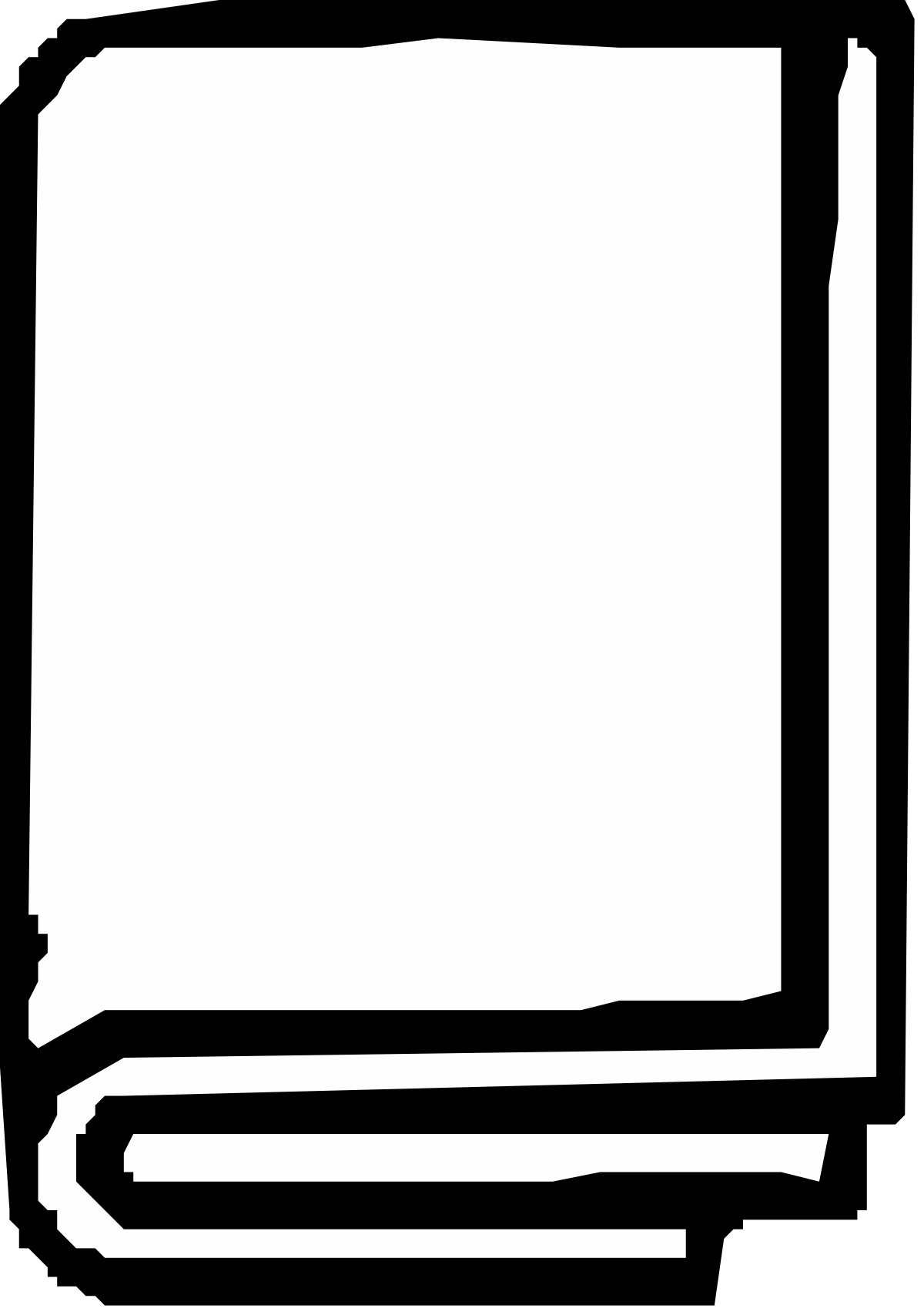 Blank Page Book Clipart: Perfect for Customizable Designs