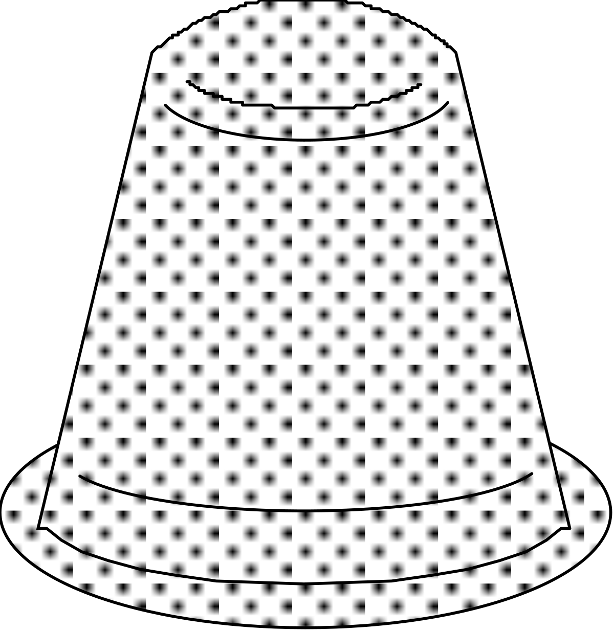 White Hat with Black Dots Clipart: Fun and Playful Accessory
