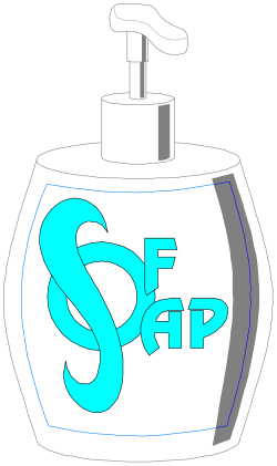 Soap Dispenser Clipart with Base - Clean & Stylish