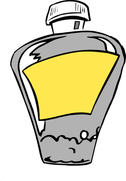 Liquid Bottle Clipart for Versatile Use