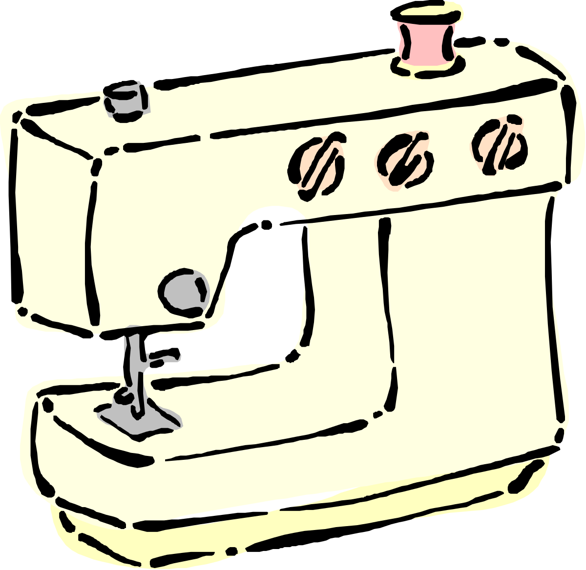 Sewing Machine Clipart: Perfect for Craft Projects and DIY Designs