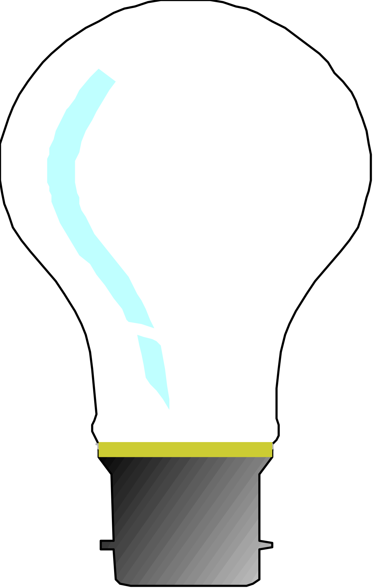 Light Bulb with Question Mark Clipart for Creative Solutions